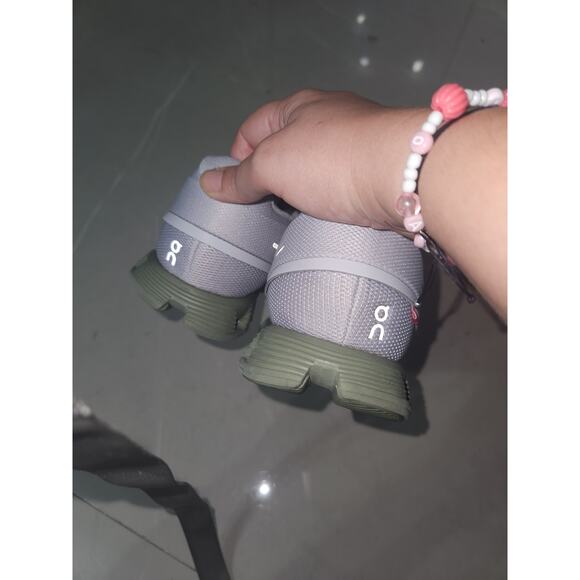 On cloud 5 men's US 15 athletic sneakers glacier reseda shoes - Picture 4 of 7